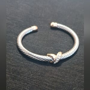 Elegant Silver and Gold Women's Bracelet